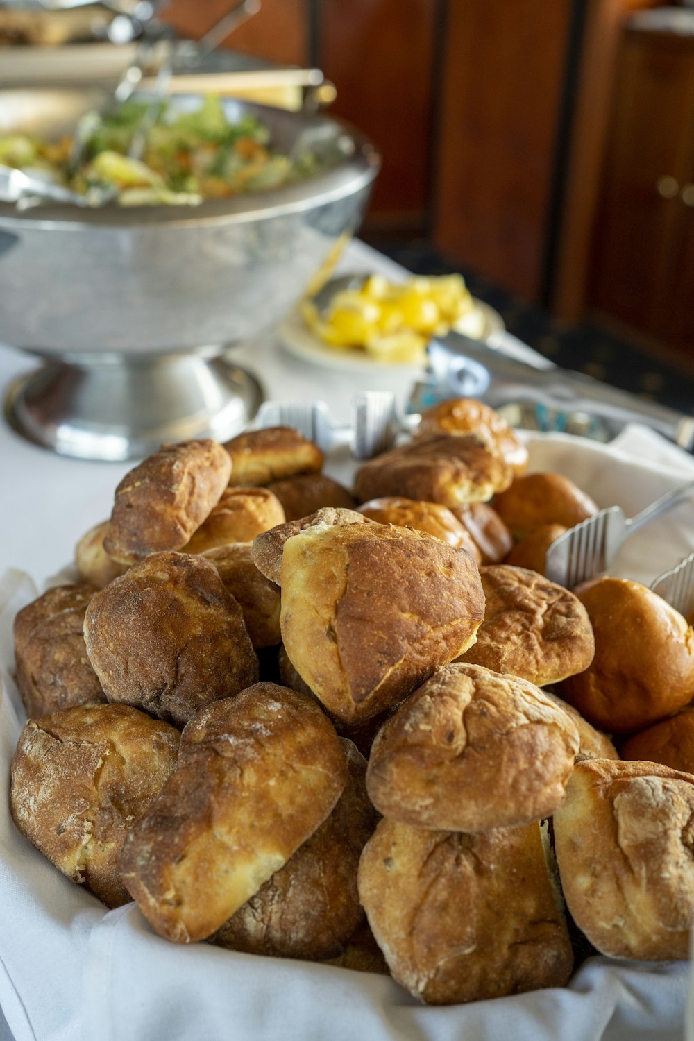 a bunch of food that is on a table