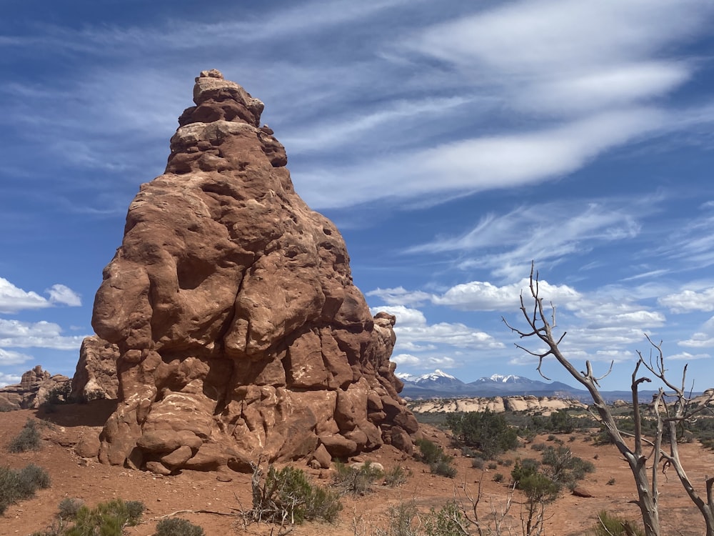 brown rocky mountain under blue sky during daytime