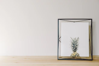 Elegant framed art print displayed in a minimalist interior