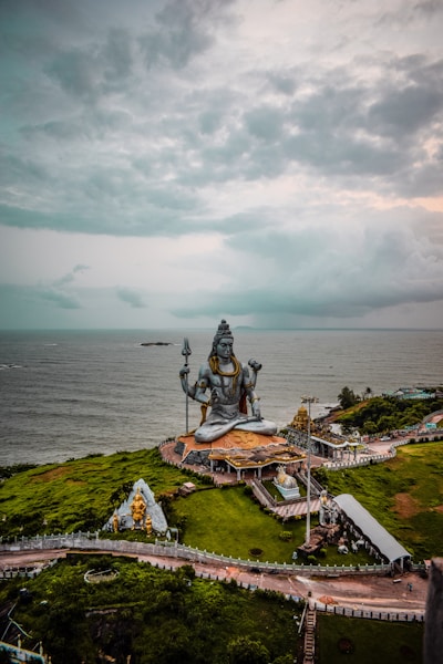 brown and black wooden house on top of mountain