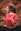 woman in red crew neck shirt