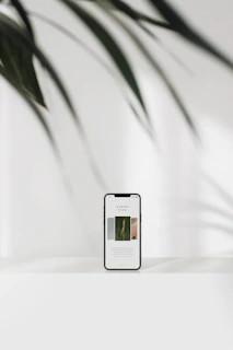 black digital device at 9