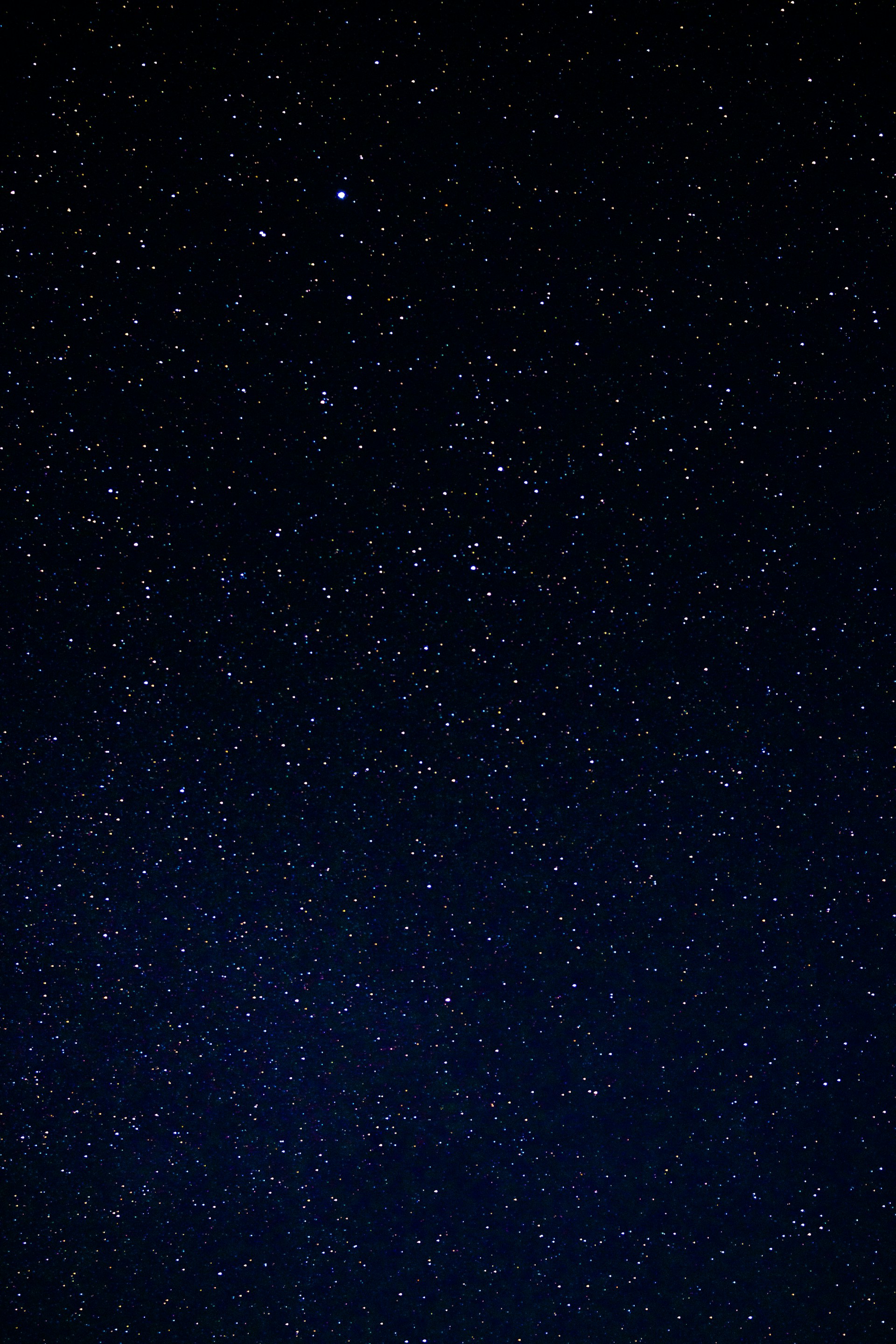 black and white stars in the sky