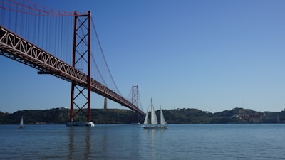 a large bridge spanning over a body of water