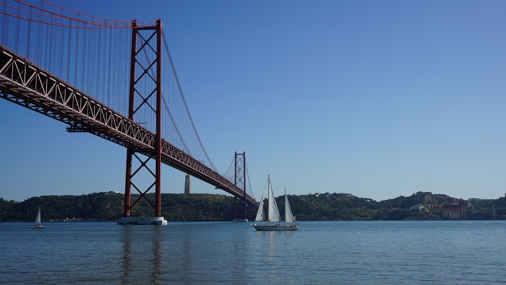 un grand pont enjambant un plan d’eau