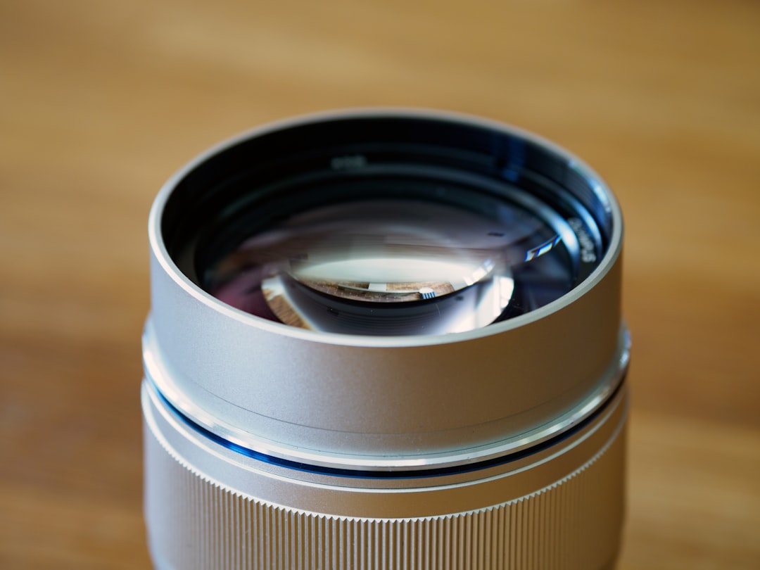 black and silver camera lens