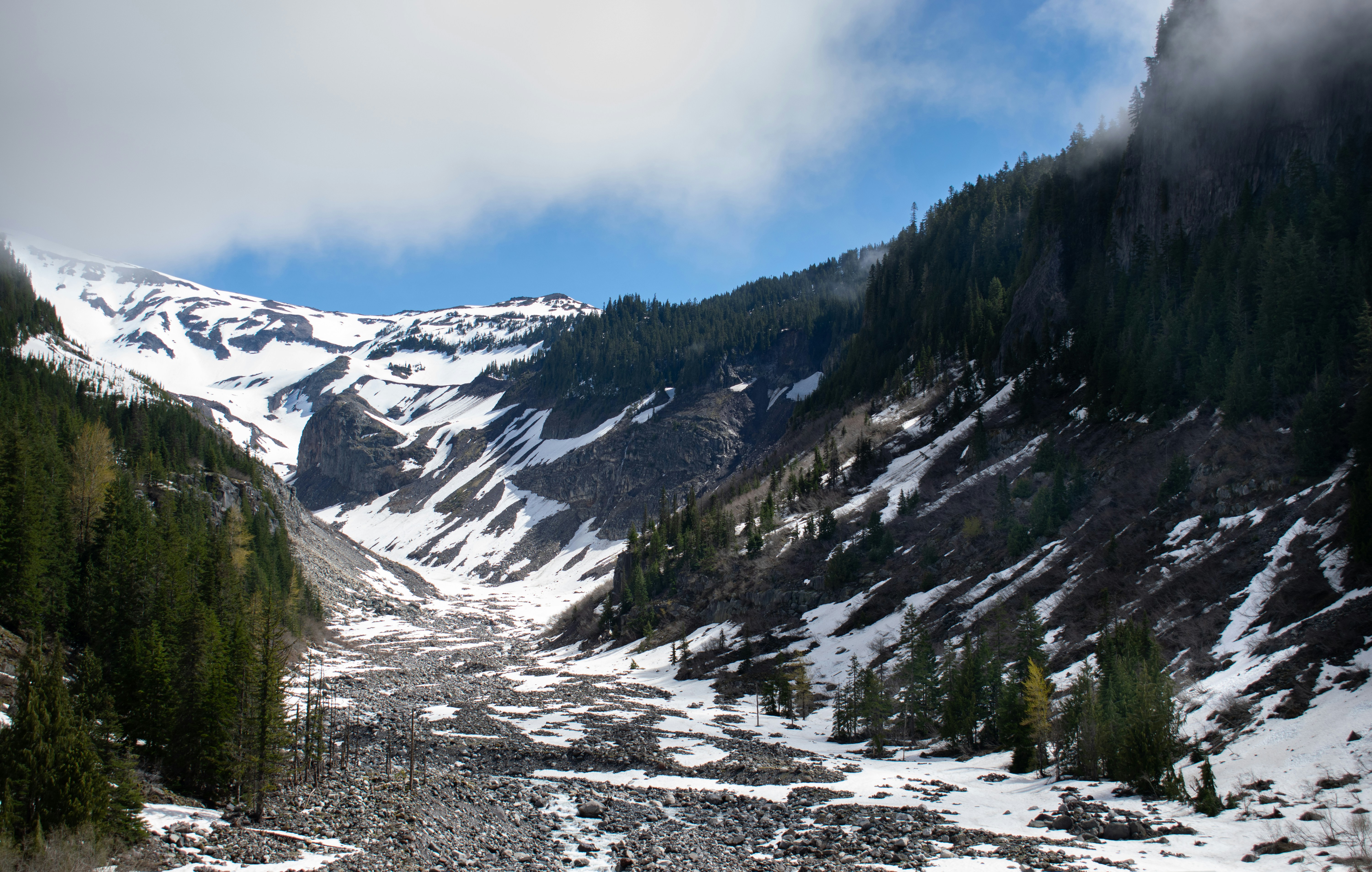 snow covered mountain under blue sky during daytime