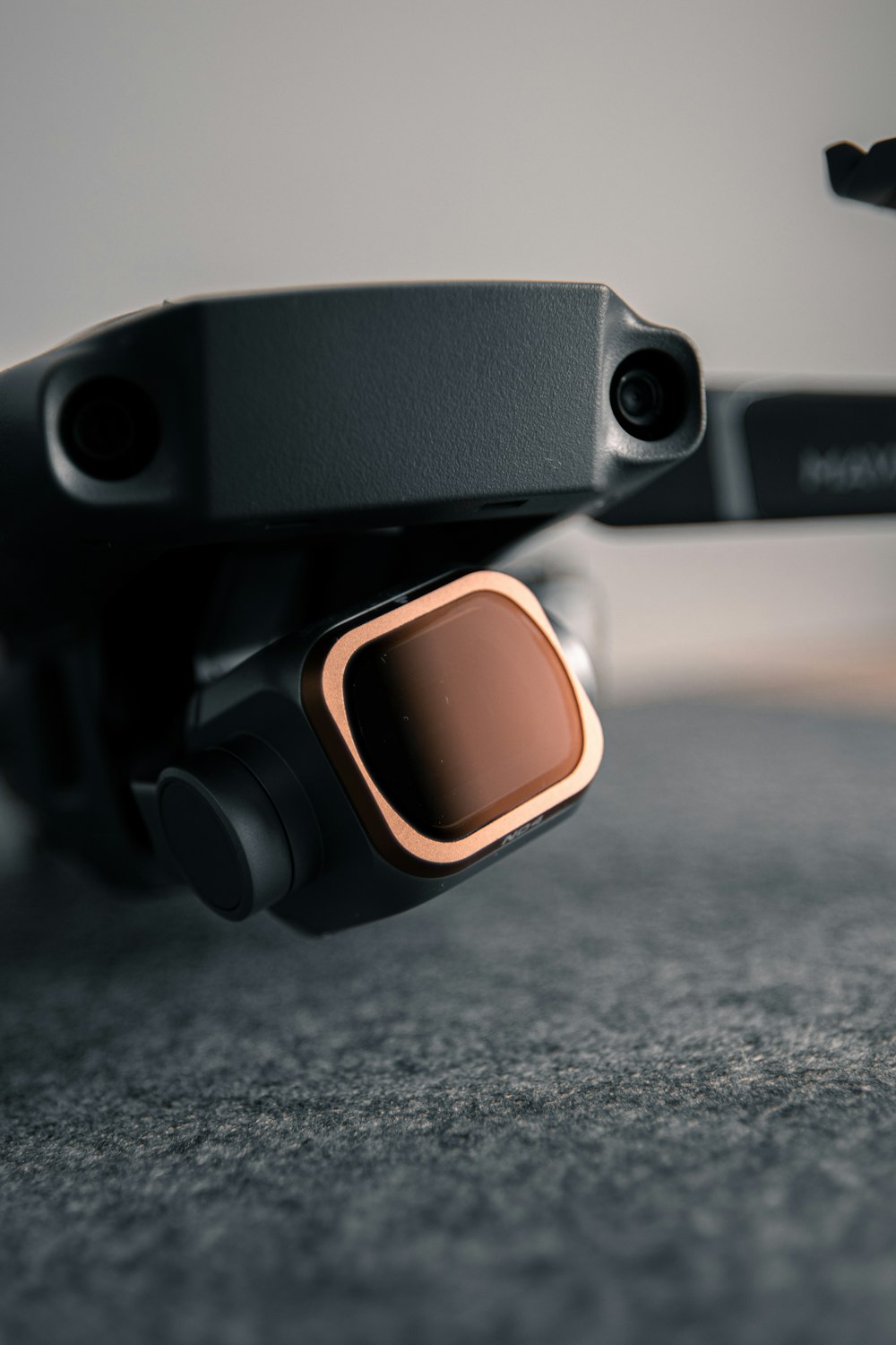 black and orange vr goggles