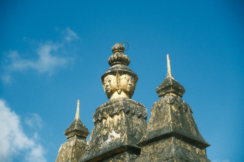 gold buddha statue under blue sky during daytime