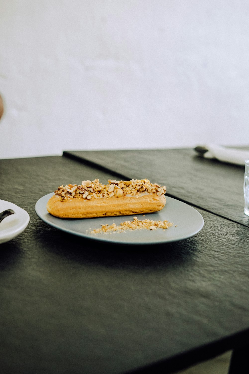 brown bread on white ceramic plate