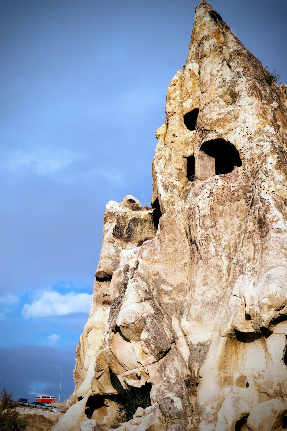 brown rock formation under blue sky during daytime