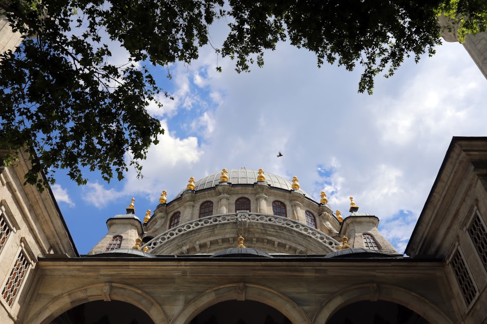 white and gold dome building