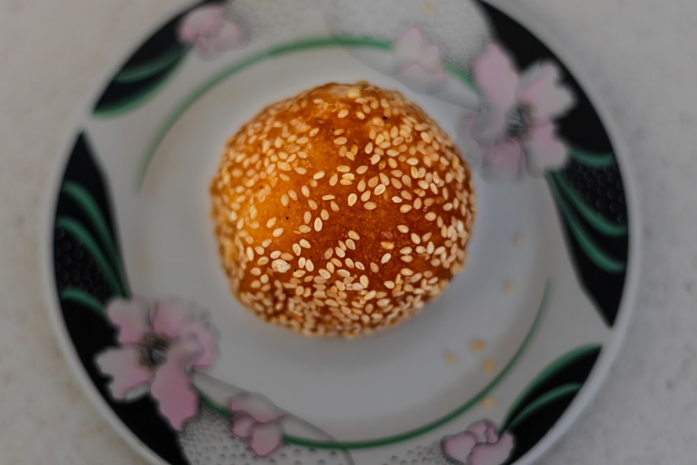 yellow and white round cake on white ceramic plate