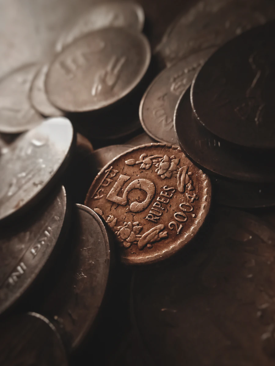 Detailed vintage coin closeup for Classic Eagle Coin