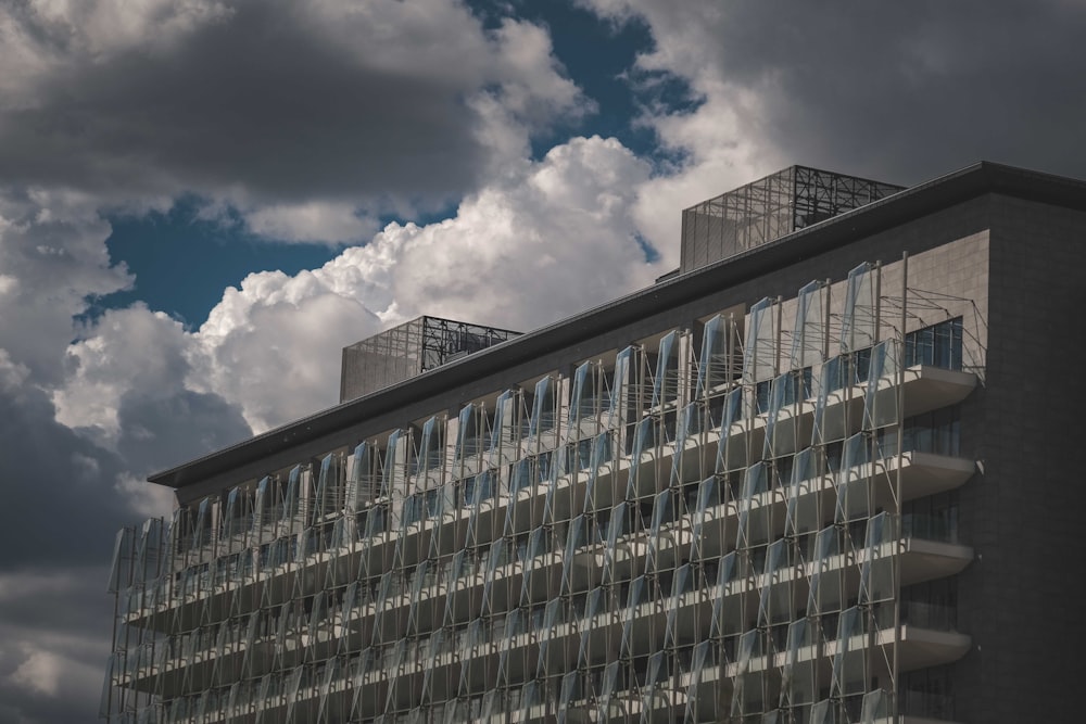 white and black concrete building under blue sky