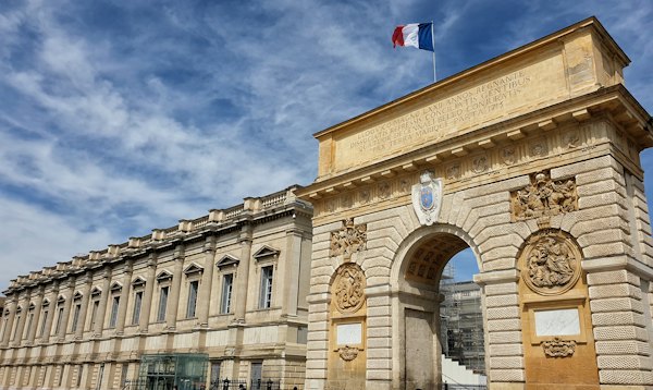 The Arc de Triomphe — Montpellier, France