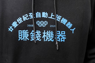 black and white zip up jacket