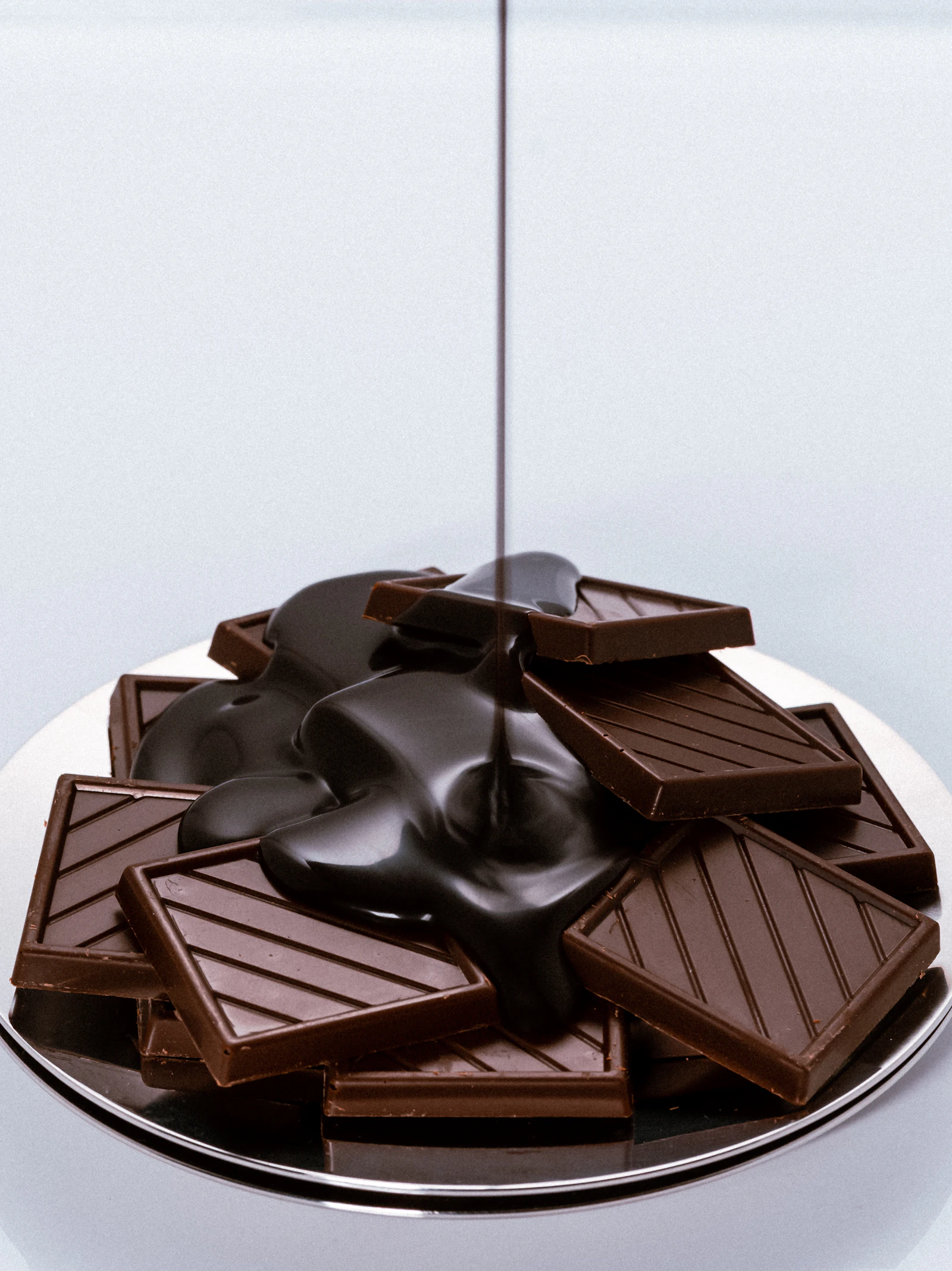 Dark chocolate pieces