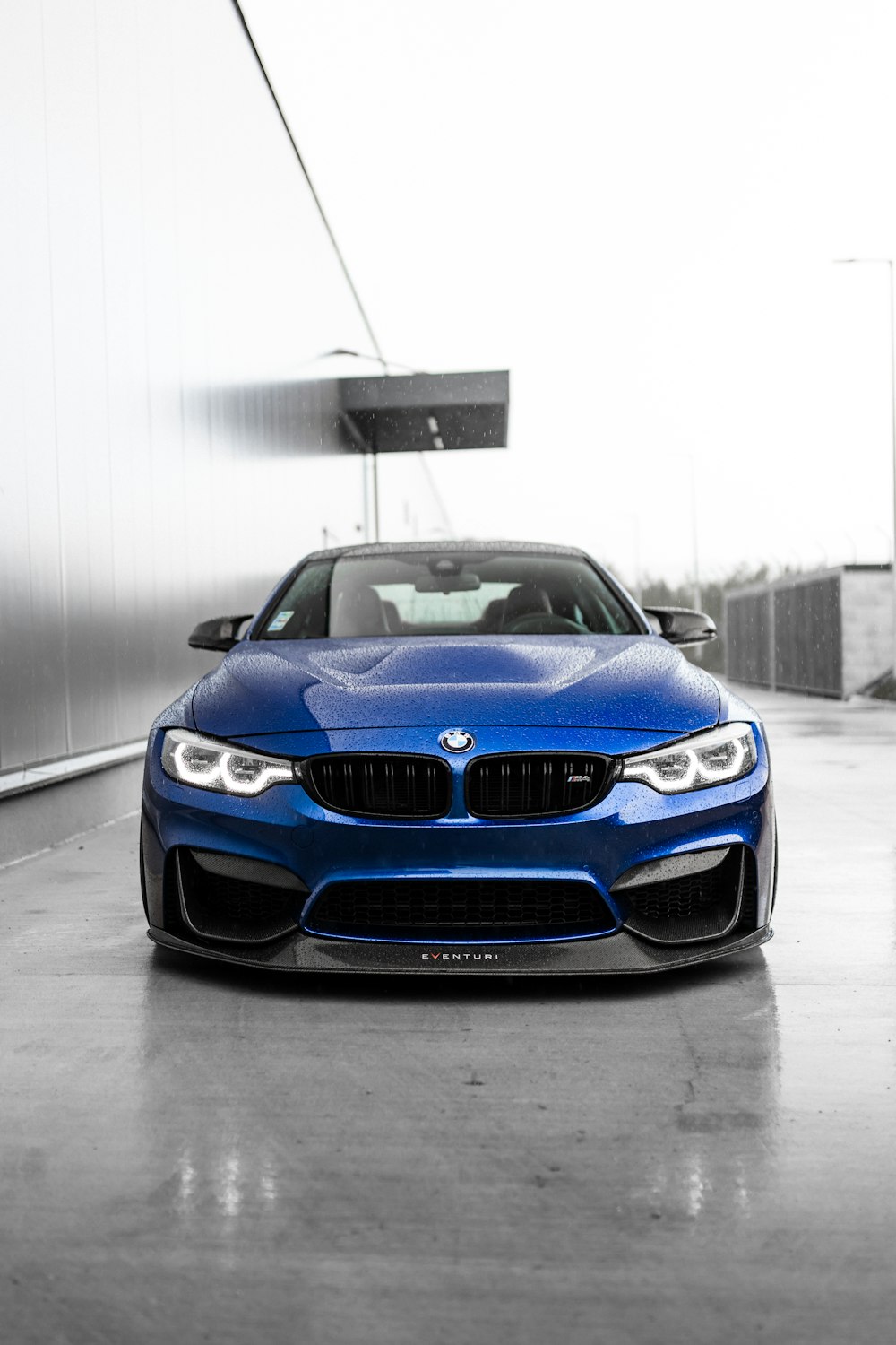 blue bmw m 3 coupe