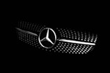 black and white mercedes benz logo