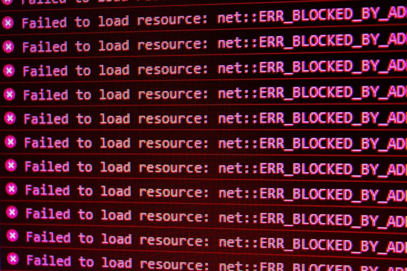 Code displayed on a monitor screen