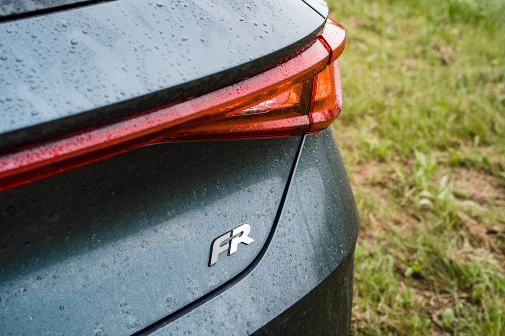 black and orange car door