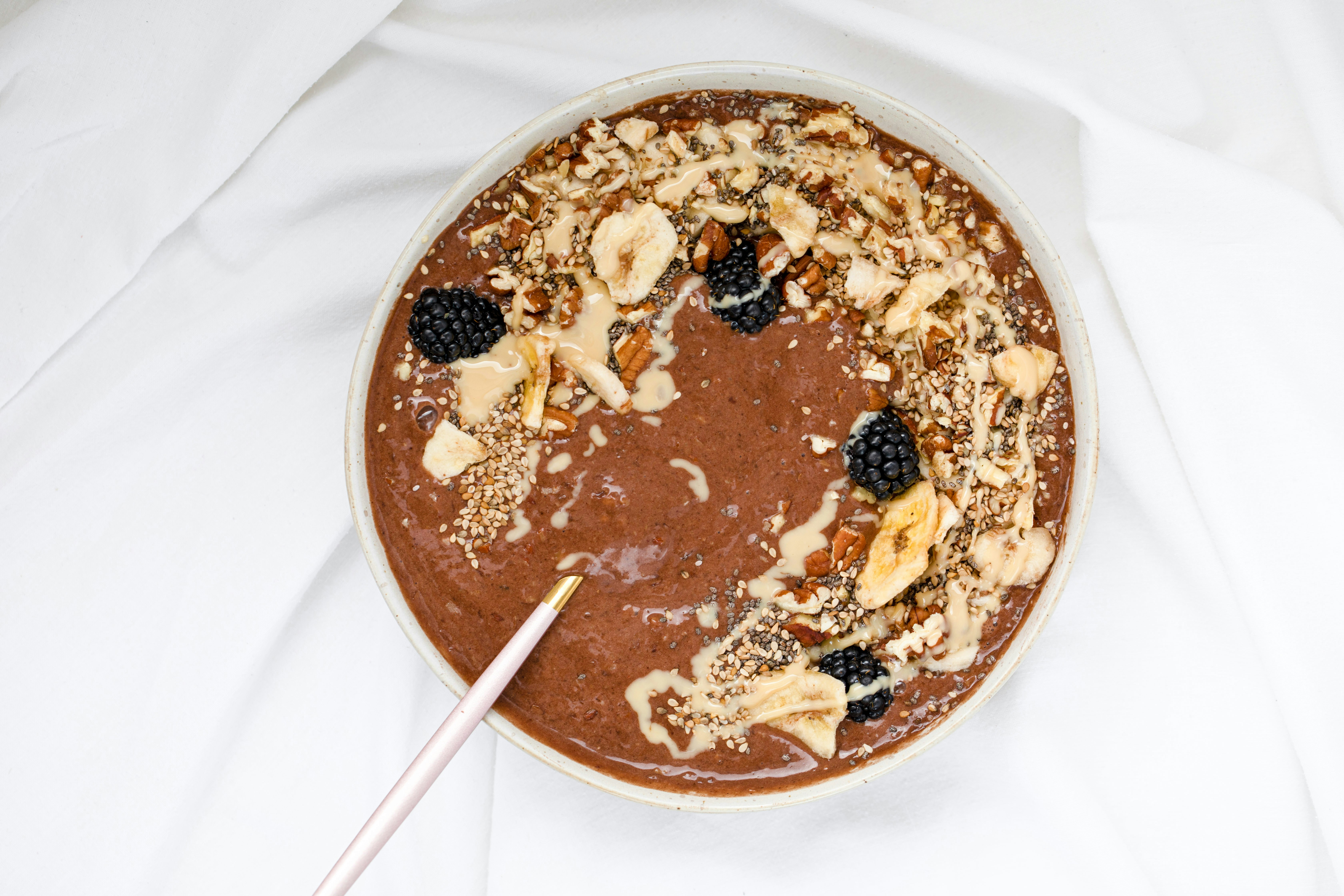 chocolate cake on white ceramic plate