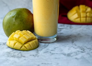 Шейк из мякоти манго с добавлением кокосовых сливок