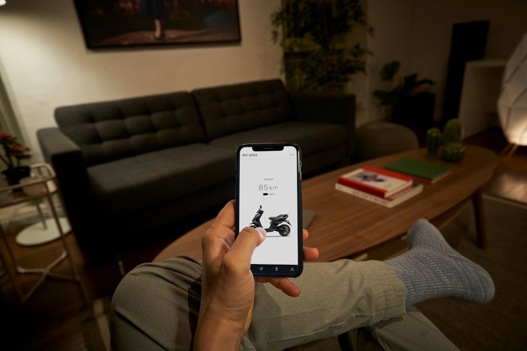 smartphone banking screen