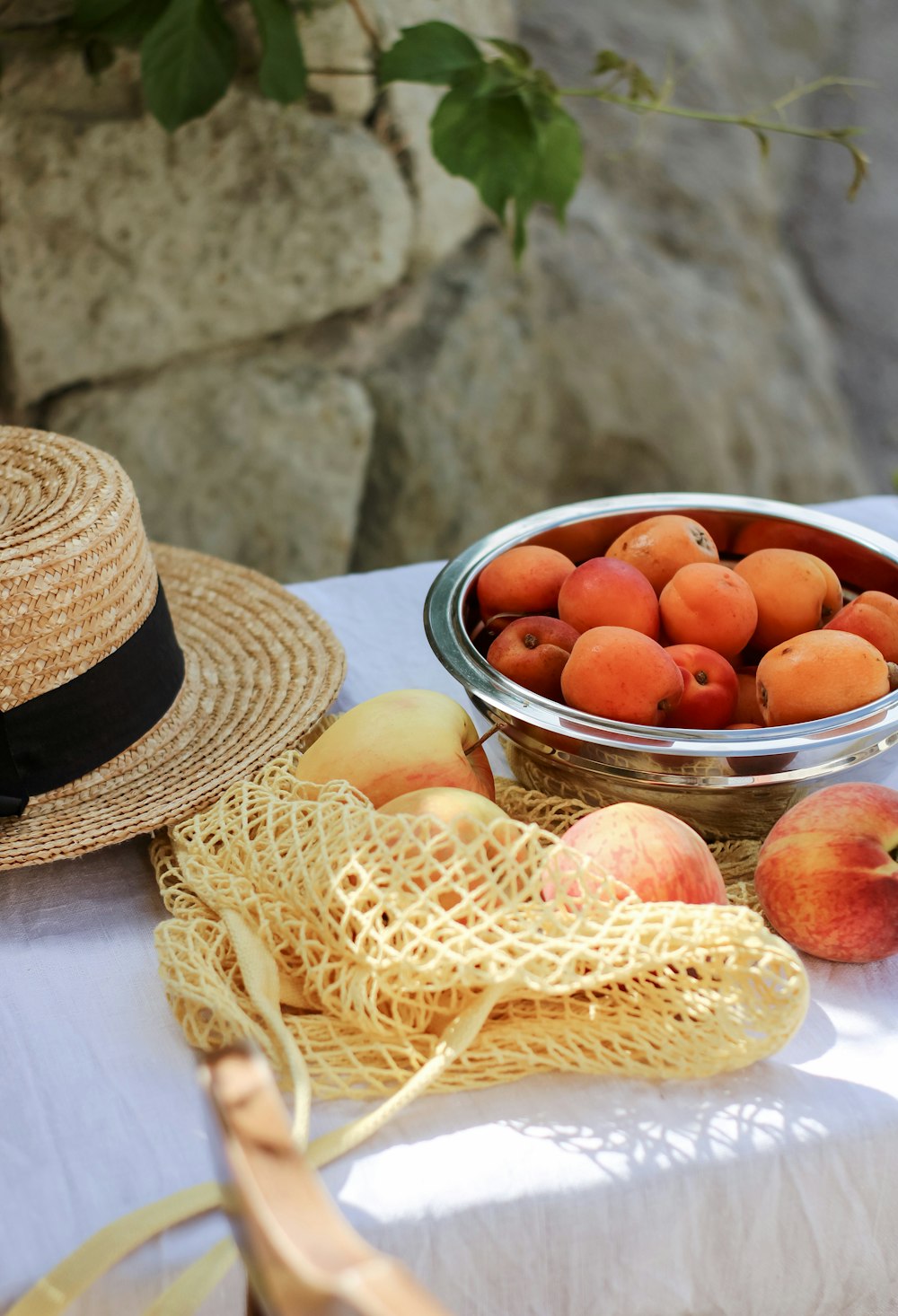 orange fruits on brown woven basket
