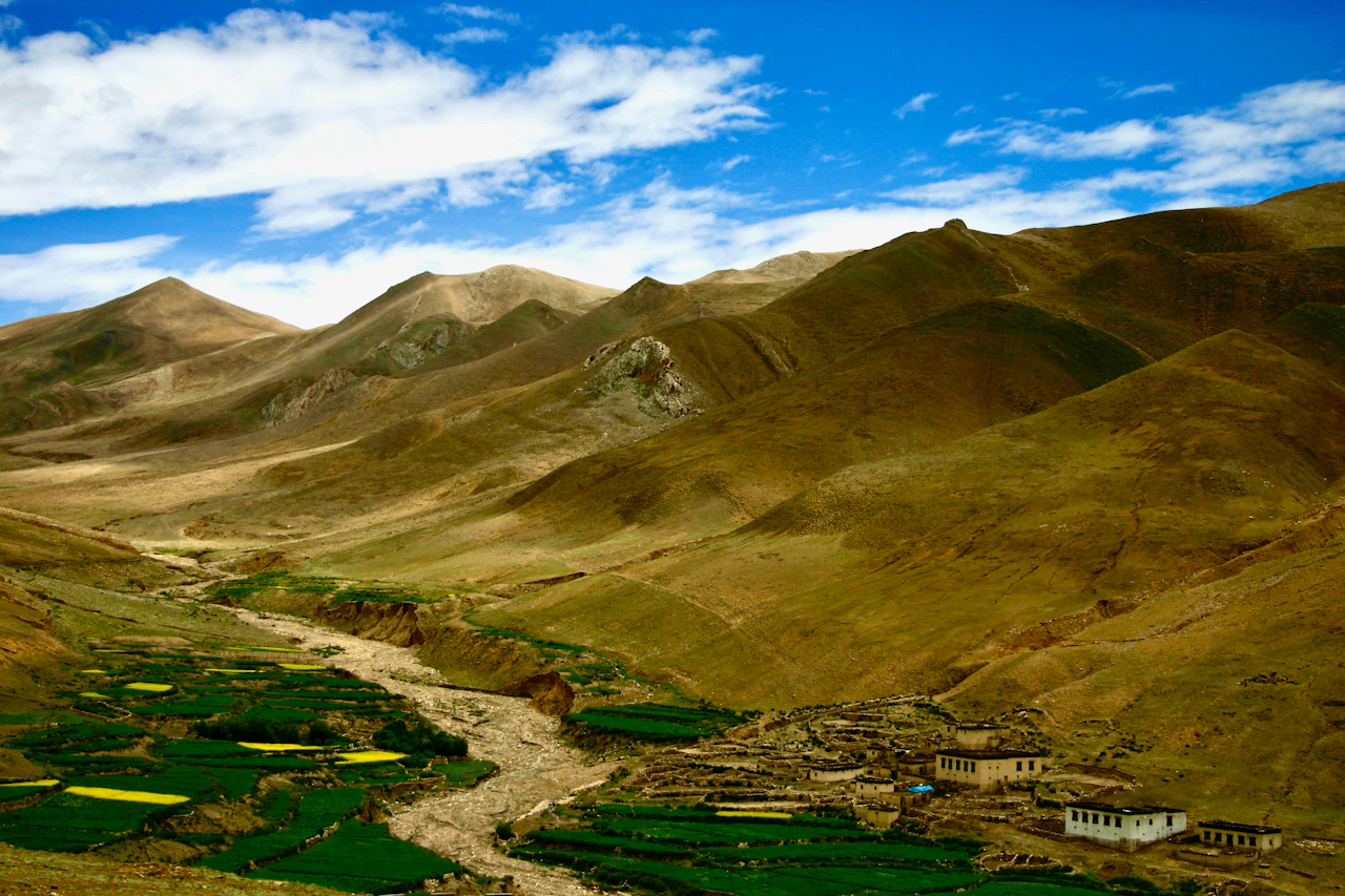 River valley in the plateau