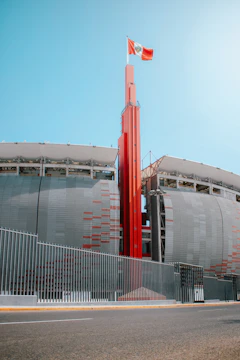 Modern sports facilities with blue and white accents reflecting the club's colors.