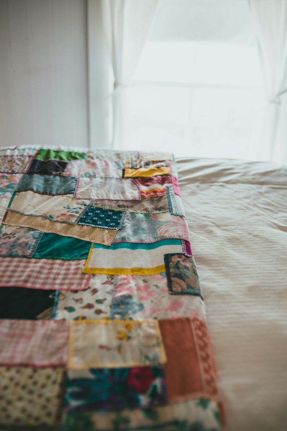 white red and green textile