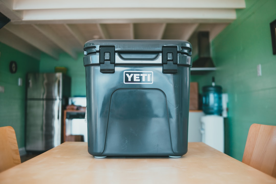  black and gray plastic tool cooler