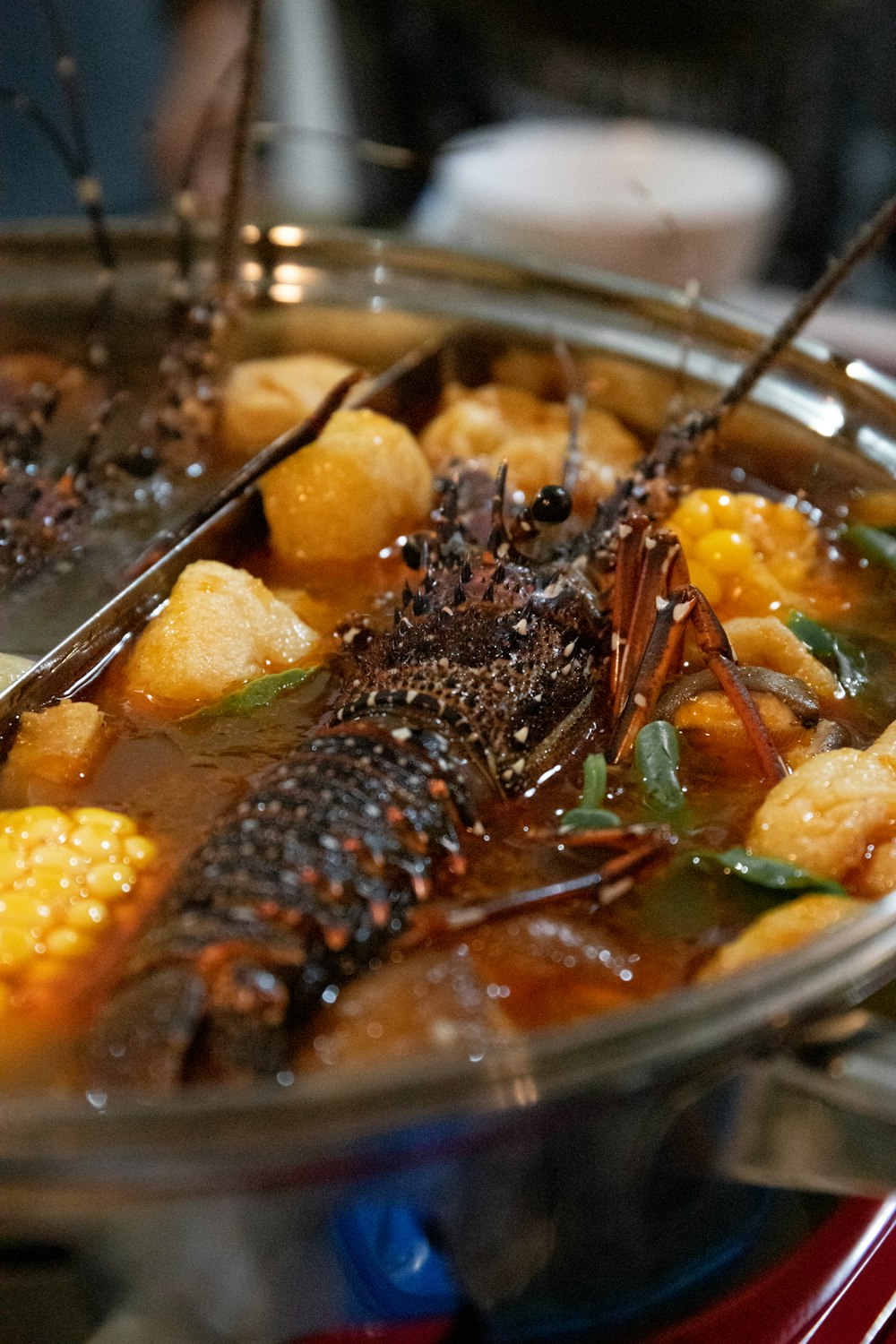 a bowl of food with a spoon in it