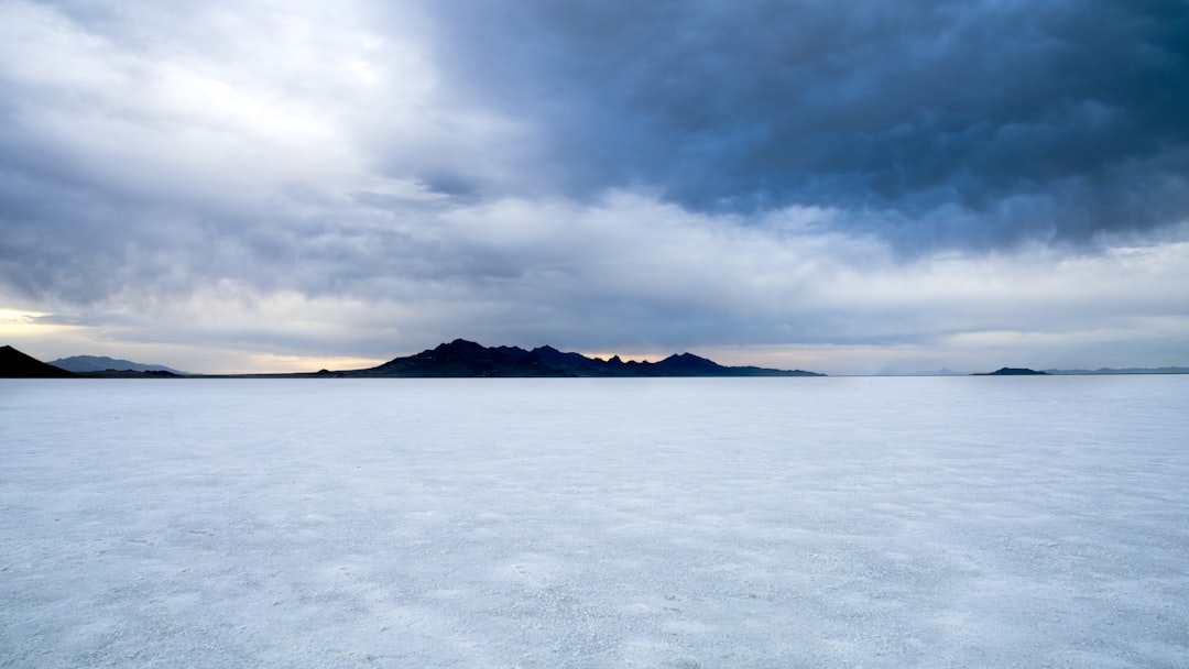 white clouds over the sea