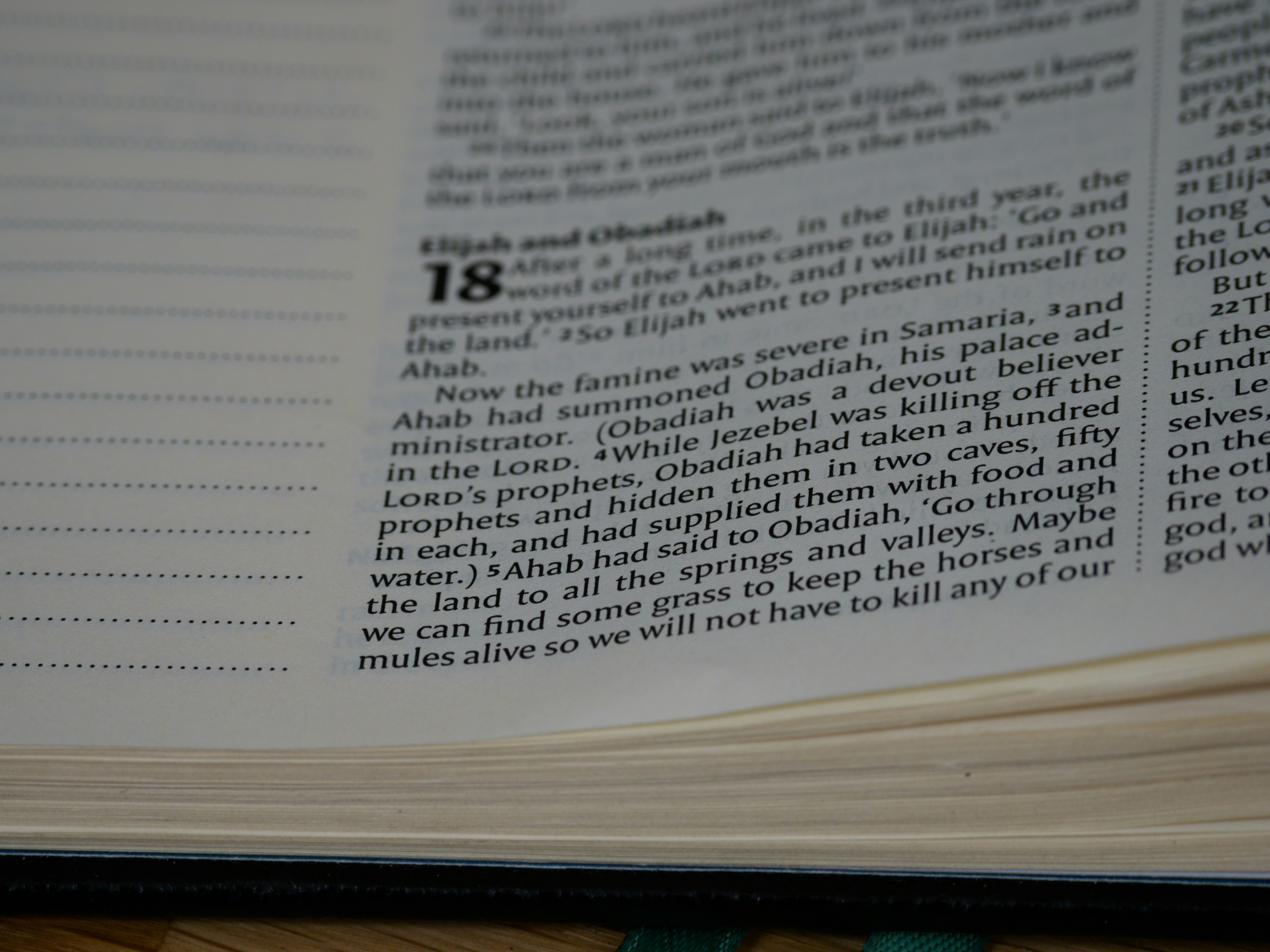 weiße Buchseite auf braunem Holztisch