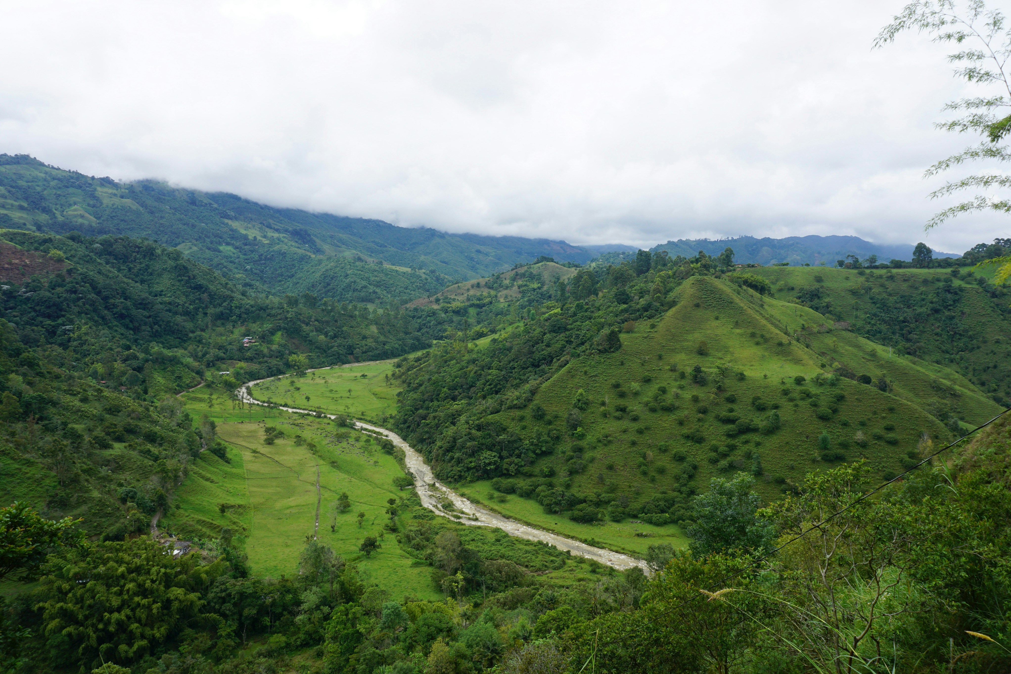 Amazing green mountains of Salento, Quindío, Colombia.