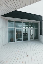 grey and white wooden house