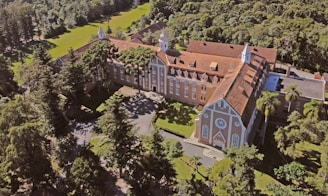 A beautiful view of Gillingham Lodge showcasing its architecture.