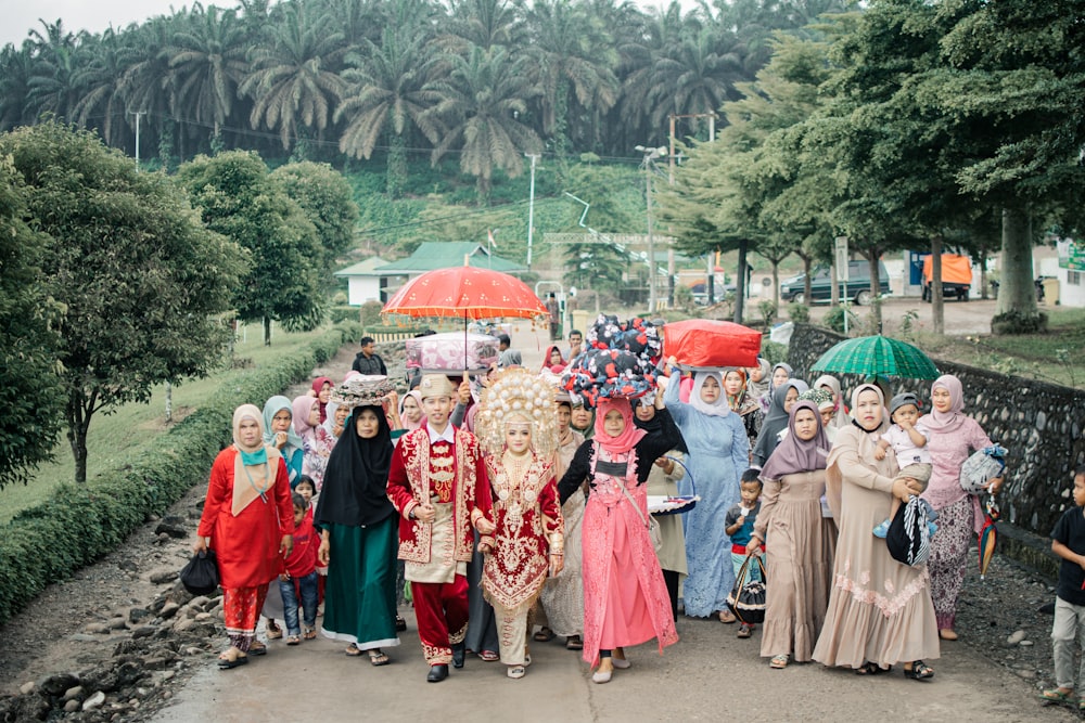 a group of people standing next to each other