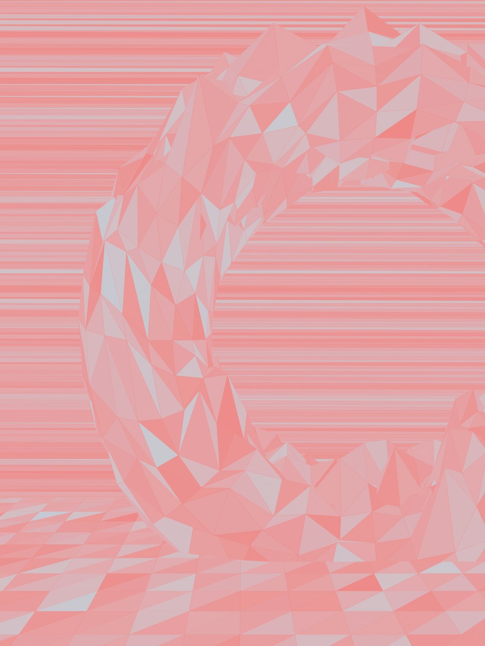 ein abstrakter rosa Hintergrund mit kreisförmiger Form