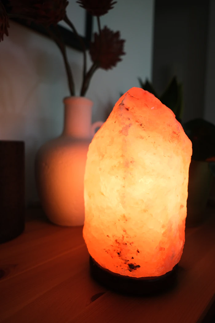 Lámpara de sal del Himalaya