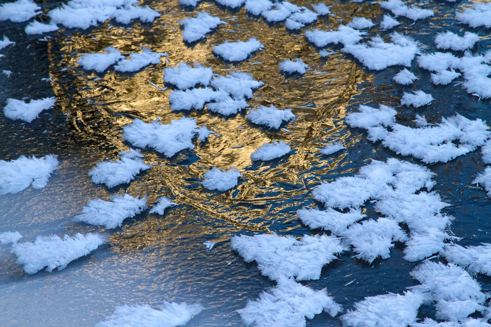 a large amount of snow on the ground