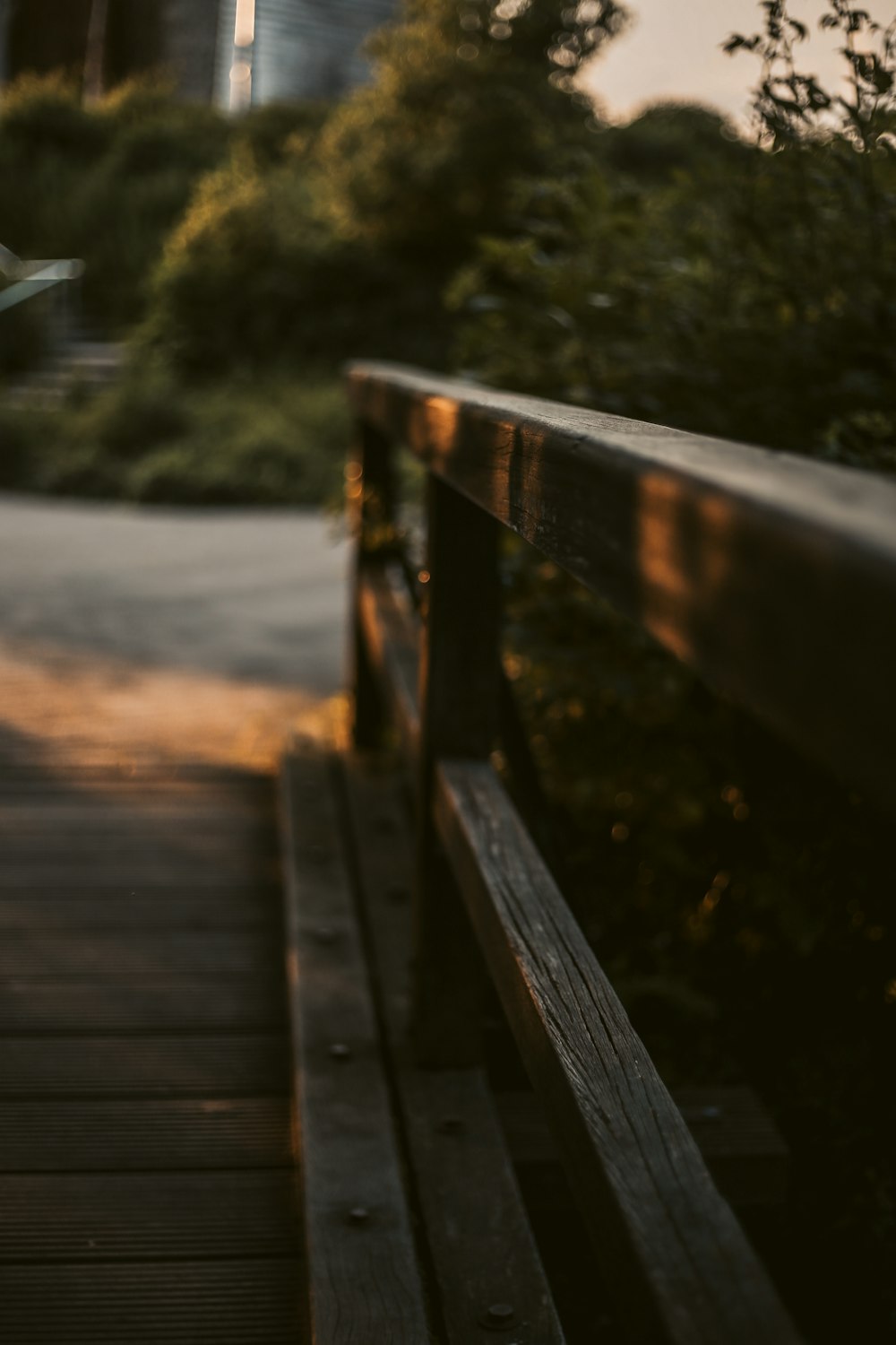 a person riding a skateboard down a wooden ramp