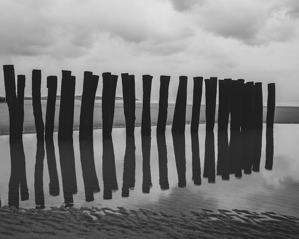 a close up of a pier