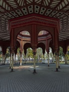 A beautifully designed interior of a garden building.