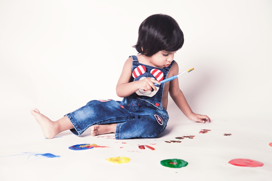 Gifted child engaged in creative activity - twice exceptional children Sydney