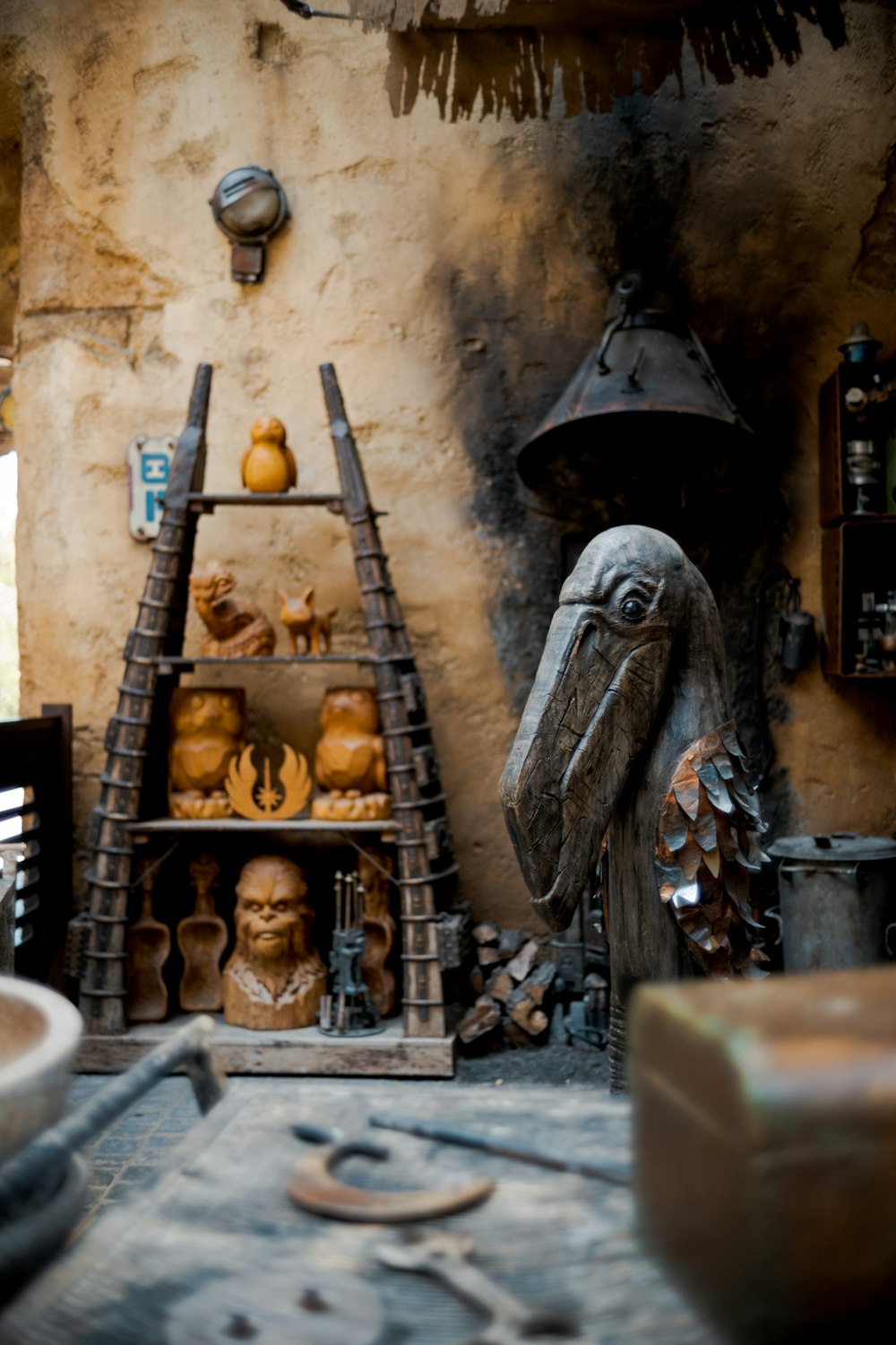 a room filled with lots of different types of pottery