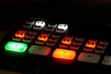 black and red computer keyboard